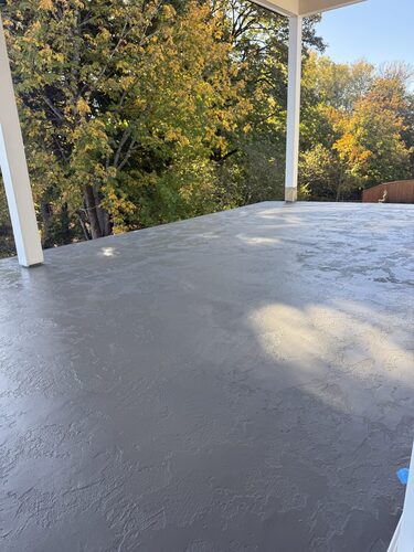 Westcoat ALX waterproof deck coating installed on an elevated deck